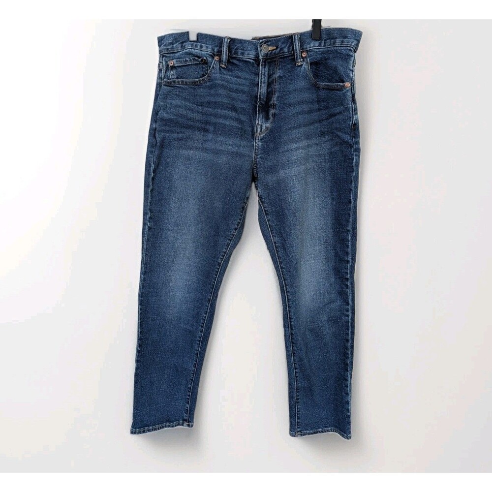 Gap Slim Taper Jeans Mens 34x30 Blue Stretch Denim Casual Workwear